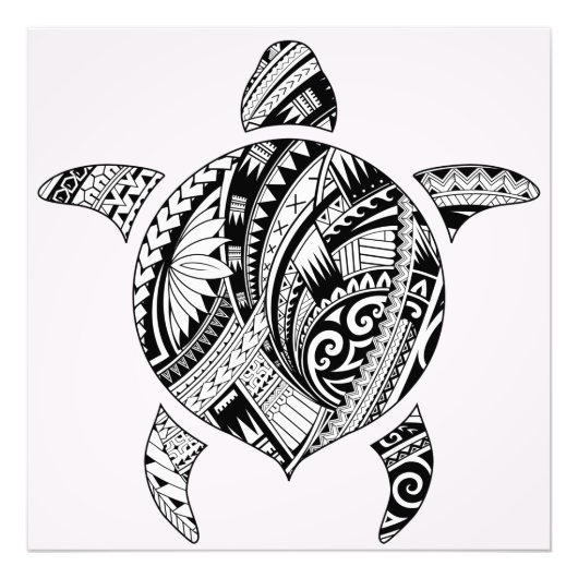 Tribal Turtle Fotodruck (Vorne)