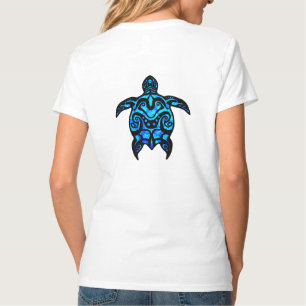 Tribal Turtle Hibiskus T-Shirt