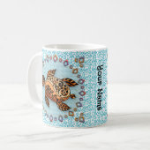 Tribal Turtle Kaffeetasse (Vorderseite Links)