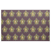 Tribal Turtle Petroglyph Art Burgund Rot Stoff (Fat Quarter (45,7 x 55,9 cm))