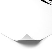 Tribal Turtle Shield Tattoo Poster (Ecke)