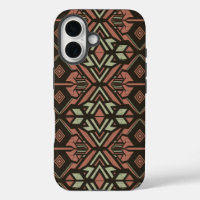 Tribal Vibes - Earthy Geometric Aztec Pattern