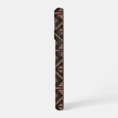 Tribal Vibes - Earthy Geometric Aztec Pattern iPhone 16 Hülle (Linke Seite)