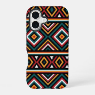 Tribal Vibes – Kräftige geometrische Energie iPhone 16 Hülle