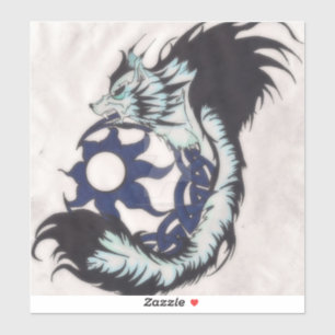 Tribal Viking Wolf Laptop Decal Aufkleber