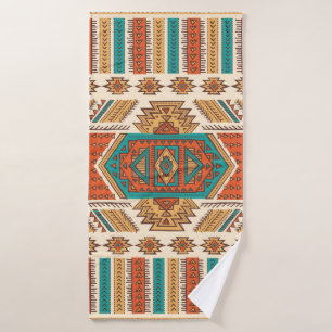 Tribal Vintage ethnische nahtlose Abbildung Badehandtuch
