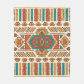 Tribal Vintage ethnische nahtlose Abbildung Fleecedecke (Vorderseite)