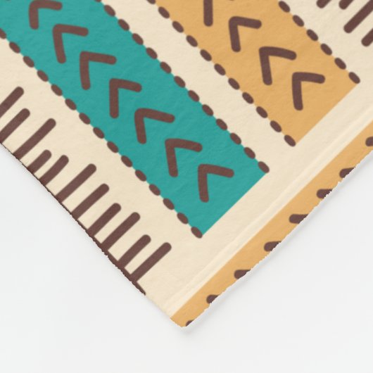 Tribal Vintage ethnische nahtlose Abbildung Fleecedecke (Ecke)