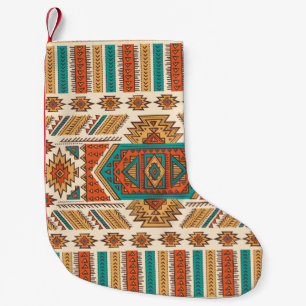 Tribal Vintage ethnische nahtlose Abbildung Kleiner Weihnachtsstrumpf