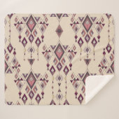 Tribal Vintage ethnische nahtlose Aztec Sherpadecke (Vorderseite (Horizontal))