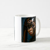 Tribal Warrior Face Kaffeetasse (VorderseiteRechts)