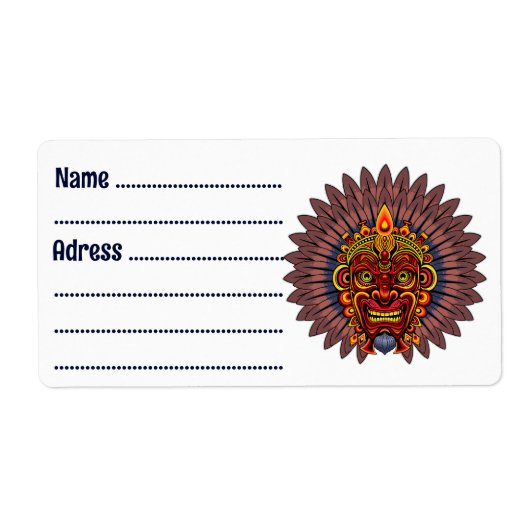 Tribal Warrior King Ritual Mask (Vorne)