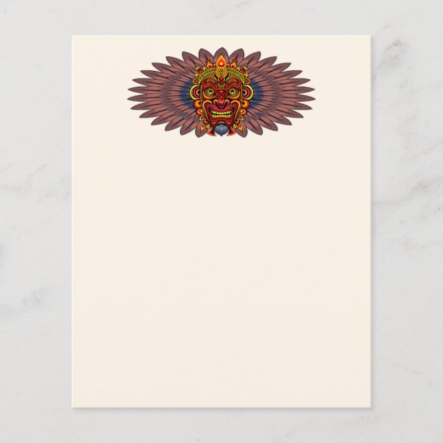 Tribal Warrior King Ritual Mask (Vorderseite)