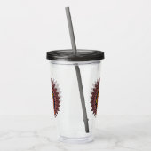 Tribal Warrior King Ritual Mask Acryltrinkbecher (Links)