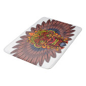 Tribal Warrior King Ritual Mask Badematte (Schrägansicht)