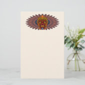Tribal Warrior King Ritual Mask Briefpapier (Stehend Vorderseite)