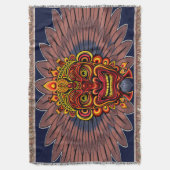 Tribal Warrior King Ritual Mask Decke (Vorderseite Vertikal)