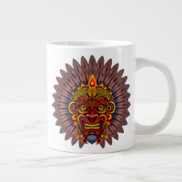 Tribal Warrior King Ritual Mask