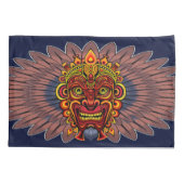 Tribal Warrior King Ritual Mask Kissenbezug (Rückseite)