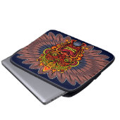 Tribal Warrior King Ritual Mask Laptopschutzhülle (Vorne Knopf)