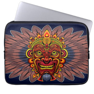 Tribal Warrior King Ritual Mask Laptopschutzhülle