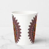 Tribal Warrior King Ritual Mask Pappbecher (Rechts)