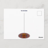 Tribal Warrior King Ritual Mask Postkarte (Rückseite)