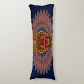 Tribal Warrior King Ritual Mask Seitenschläferkissen (Vorderseite Vertikal)