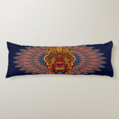 Tribal Warrior King Ritual Mask Seitenschläferkissen (Vorderseite)