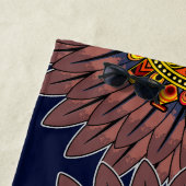 Tribal Warrior King Ritual Mask Strandtuch (Beispiel)