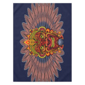 Tribal Warrior King Ritual Mask Tischdecke (Vorderseite)