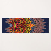 Tribal Warrior King Ritual Mask Yogamatte (Vorderseite (Horizontal))
