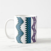 Tribal Wave Pattern Coffee Mug  Kaffeetasse (Links)