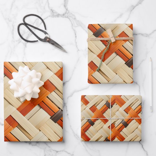 Tribal Weave Artistry Moja Geschenktasche Klein Geschenkpapier Set (Vorderseite)