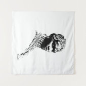 Tribal Wedding Bride Wandteppich (Vorderseite (Horizontal))