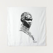 Tribal Wedding Bride Wandteppich (Vorderseite)