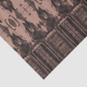 Tribal Western Brown Beige Art Pattern Bull Skull Seidenpapier (Ausschnitt)