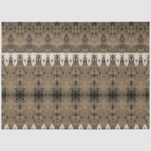 Tribal Western Pattern Sepia-Bulle-Kuh-Schädel Seidenpapier