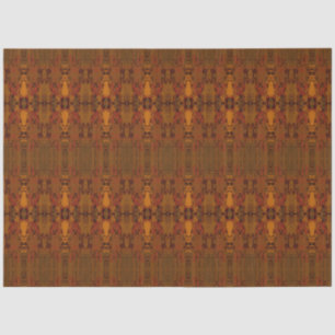 Tribal Western Rust Orange Kunstmuster Stierschäde Seidenpapier