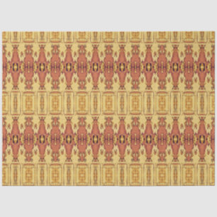 Tribal Western Yellow Rust Muster Stier Schädel Seidenpapier