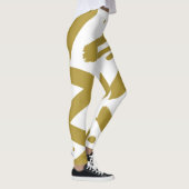 Tribal White und Gold Leggings (Rechts)