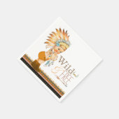 Tribal Wild and Free Boy Baby Shower Serviette (Ecke)