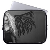 Tribal Wings Fallen Angel Red Laptopschutzhülle (Vorderseite)