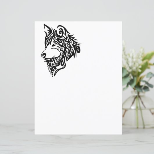 Tribal Wolf (Stehend Vorderseite)