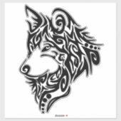 Tribal Wolf Aufkleber (Blatt)