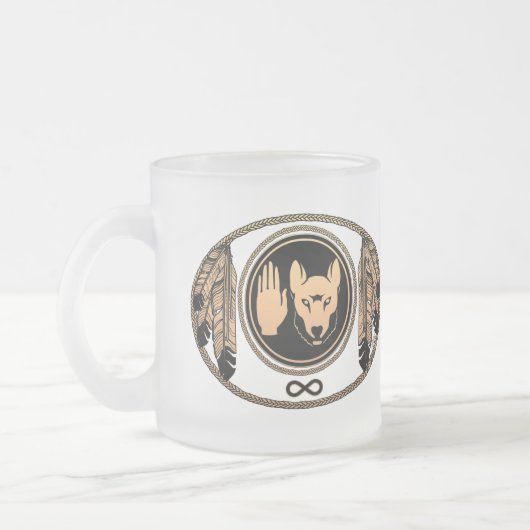 Tribal Wolf Cups Metis Flag Tasse & Cups (Links)