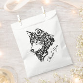Tribal Wolf Danke Geschenktütchen (Ausgeschnitten)
