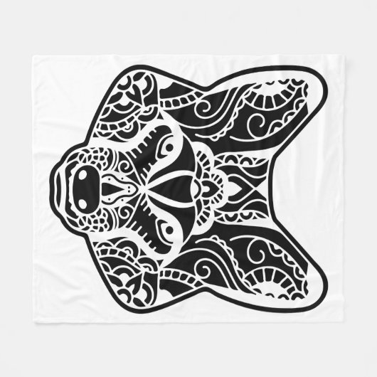 Tribal WOLF Fleecedecke (Vorderseite (Horizontal))