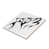 Tribal Wolf Fliese (Seite)