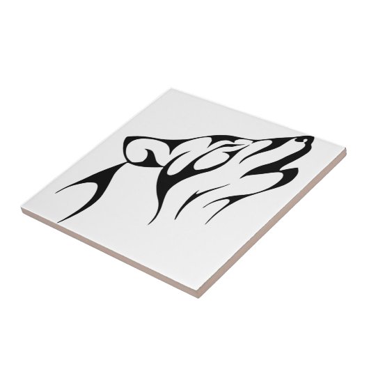 Tribal Wolf Fliese (Seite)